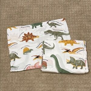 H&M Dinosaur Print Kids Cotton Twin Duvet Set